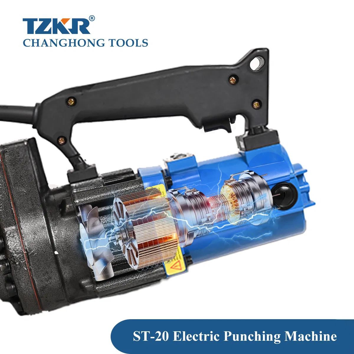St-20 10t Output Force Portable Punching Copper Bar Aluminum Plate Stainless Steel Hydraulic Hole Puncher Electric Tool