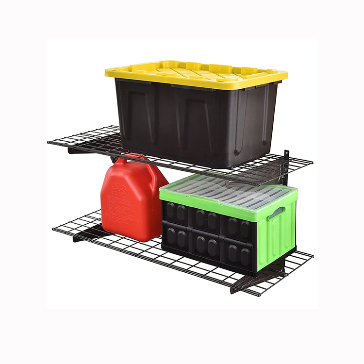 Jh-Mech 2X6FT 800lbs Load Capacity Metal Wall Mount Shelf for Garage