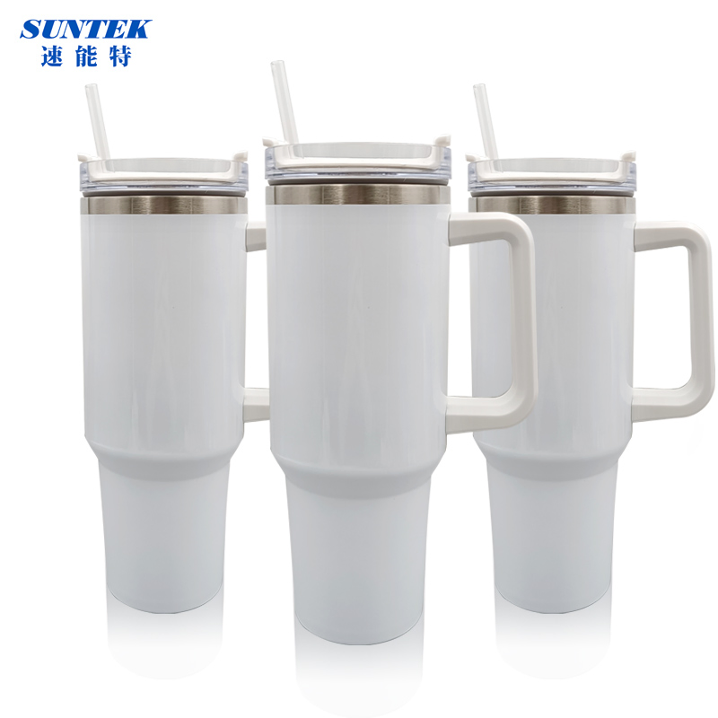 40oz Double Wall Stainless Steel 18/8 Cup Vacuum Insulated Travel Tumbler with Handle