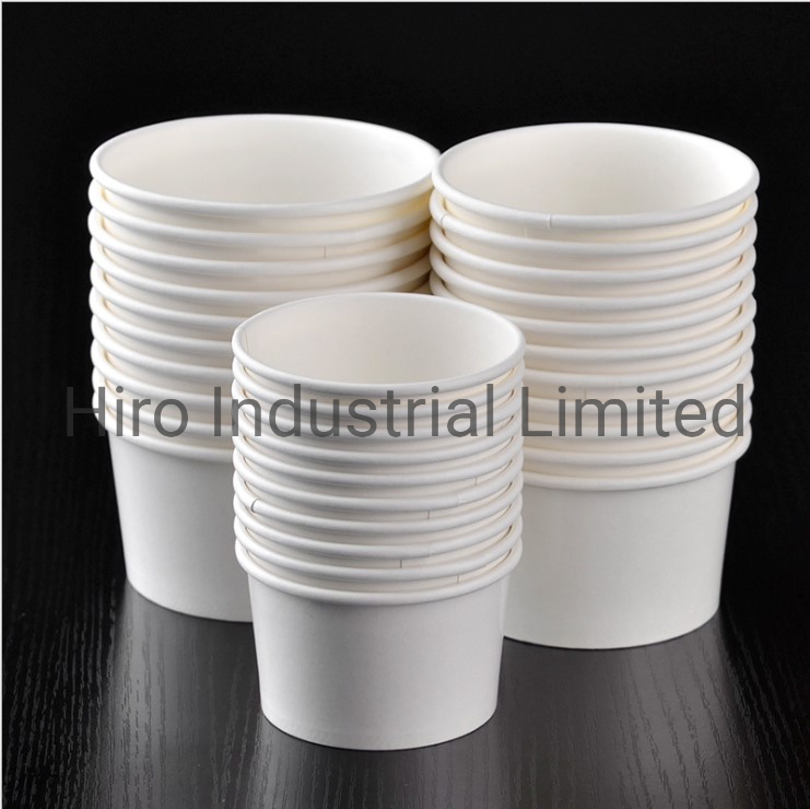 Custom Designed Colorful Run Recycle Disposable Paper Ice Cream Cup Paper Bucket