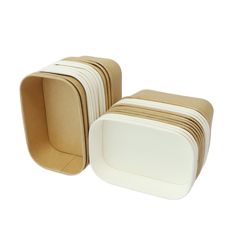 Hot Sale Customized Eco-Friendly Disposable Kraft Paper Bowl for Salad Package