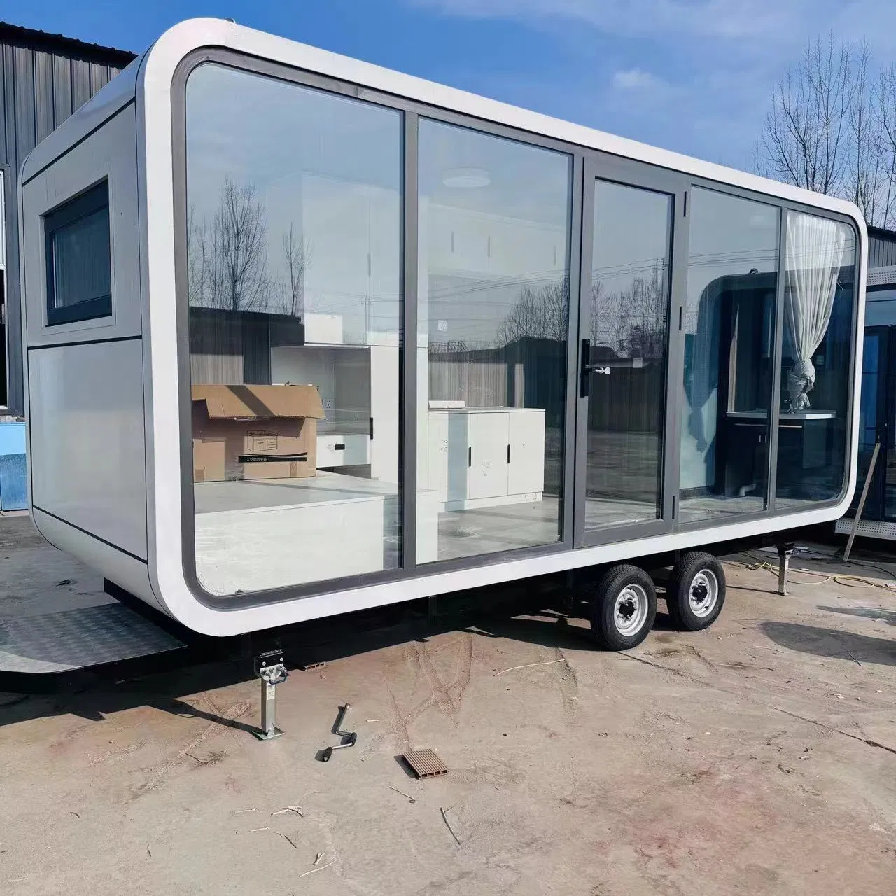 2025 Meeting Room Prefab Home Garden Pod House Backyard Camping House Office Pods Apple Cabin