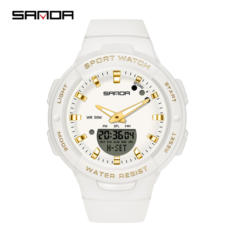 Sanda Multi-Color Wristwatch Fashion Outdoor Casual Unisex Middle School Student Watch