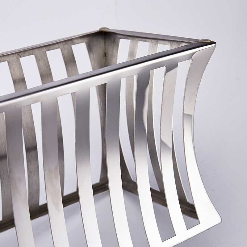 Diamond Shaped Stainless Steel Dessert Rack Hotel Banquet Table Display for Dim Sum