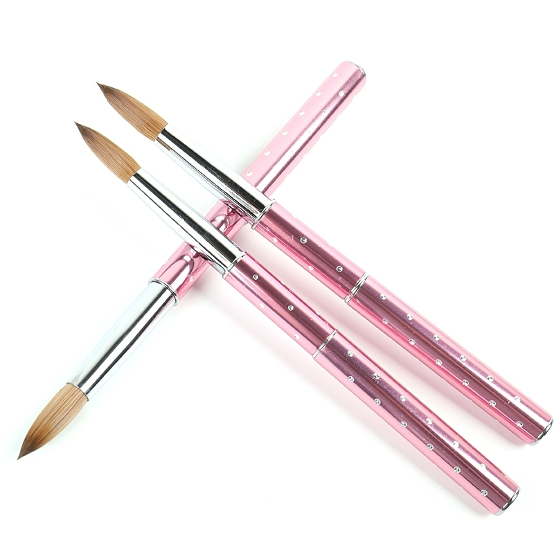 Professional 100% Kolinsky Nail Acrylic Brush Customized Handle Private Label Mink Hair Nail Brush Nail Acrylic Brush