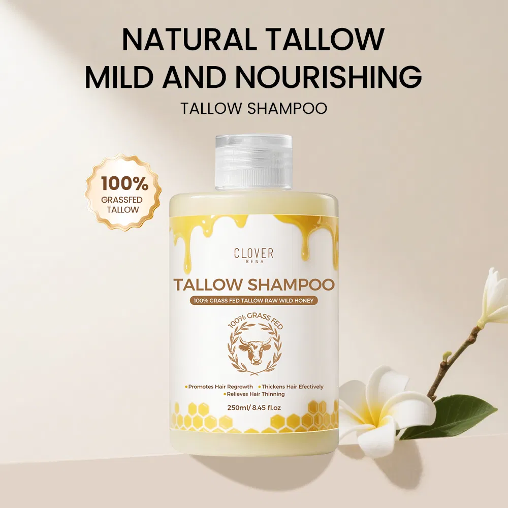 Herbal Organic Hair Care Products Beef Tallow Shampoo and Conditioner Repair Dry Damaged Hair