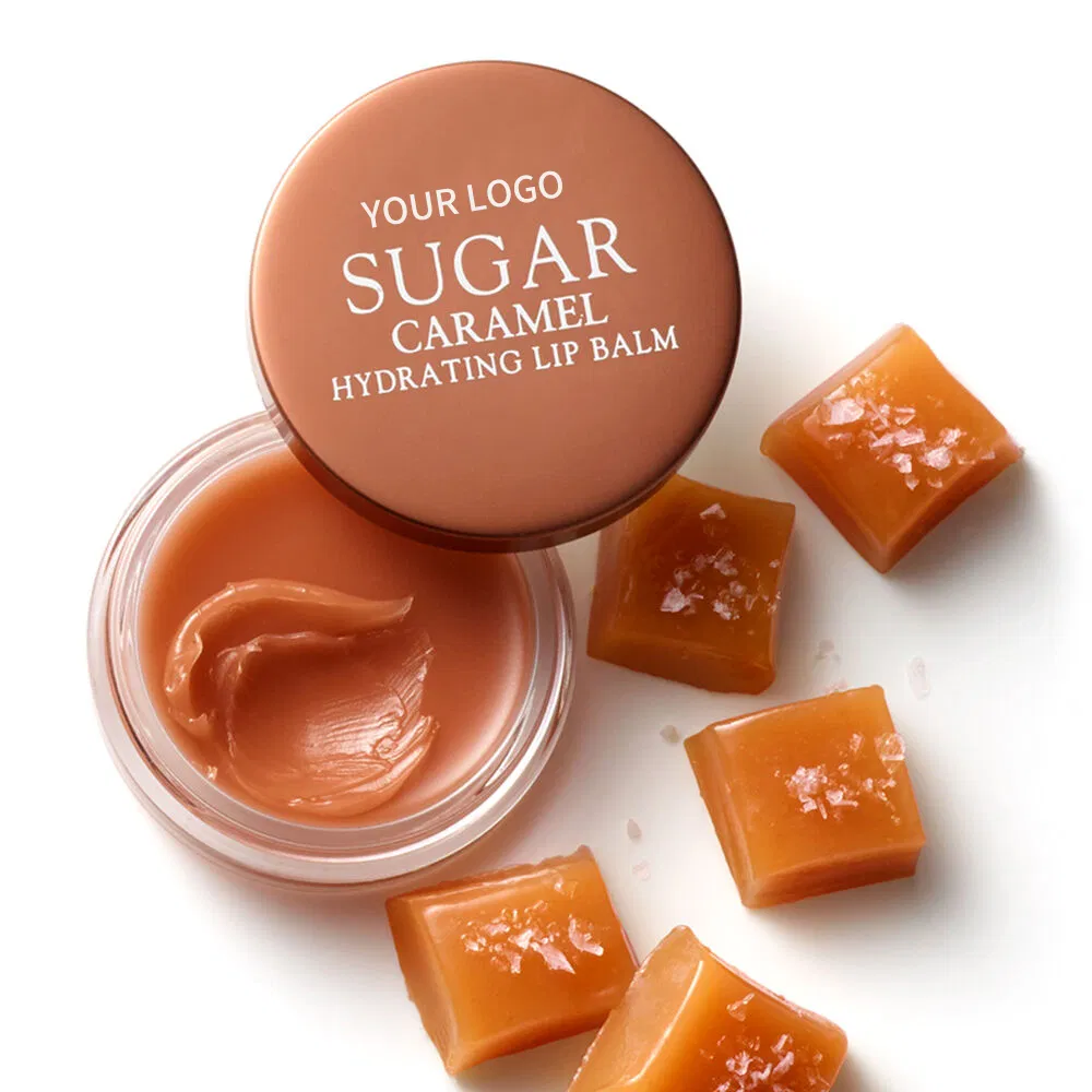 Wholesale Organic Natural Vitamin E Moisturizing Dry Lips Caramel Lip Balm