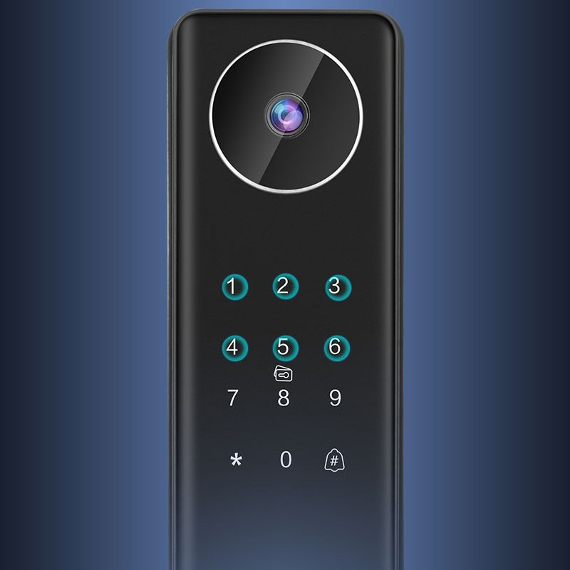 Doodle One-Touch Automatic Smart Lock with Visual Intercom Cat-Eye Display, APP, and Multiple Unlocking Methods Including Fingerprint
