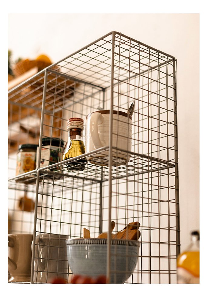 Fully-Assembled Mesh Storage Basket