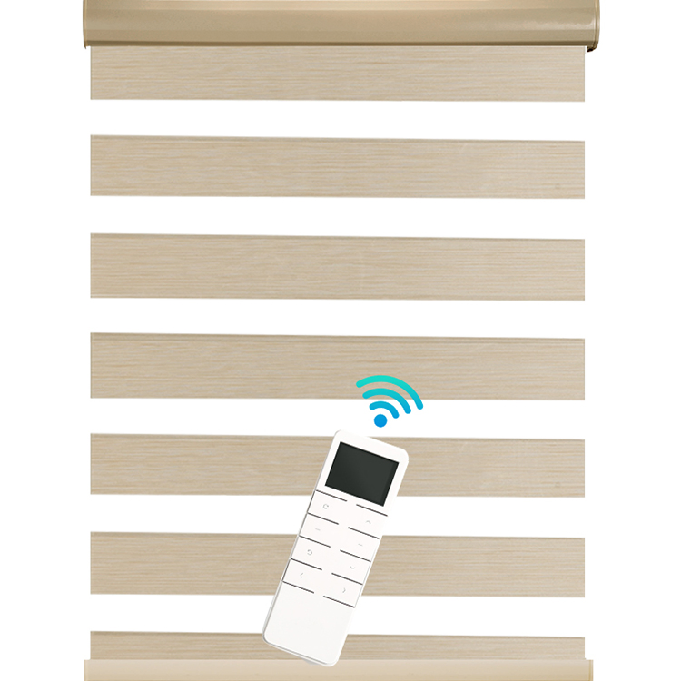 Manufacturer Custom Size Smart Motorized Cordless Zebra Blinds