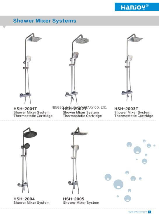 Bathroom thermostatic shower faucet shower set shower system(HSH-2001T)