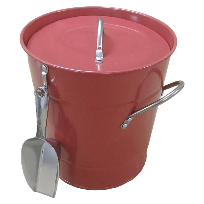 Wholesale Price Galvanized Colorful Ice Bucket with Handle and Lid for Home Bar