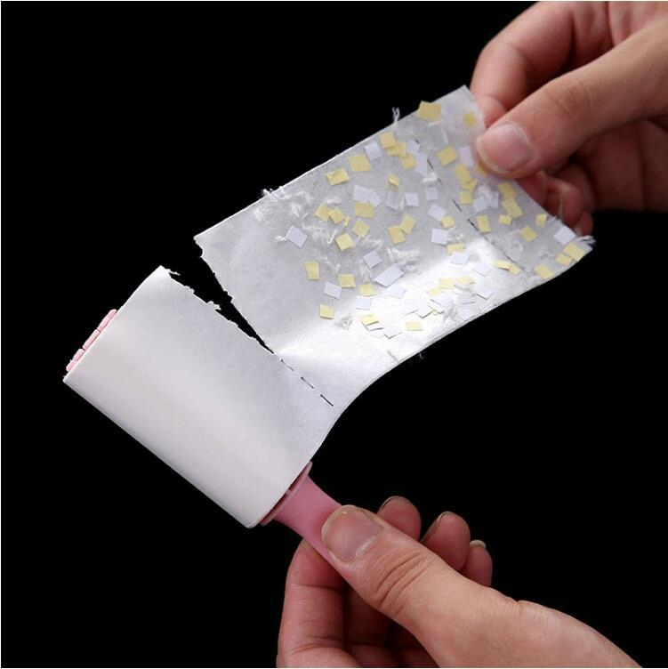 Multi-Design Sticky Lint Remover - 4 Color Options, Easy Tear-off for Clothes, Furniture & Carpets
