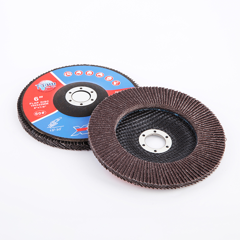 150X22mm Brown G60 6 Inch Metal Flap Disc