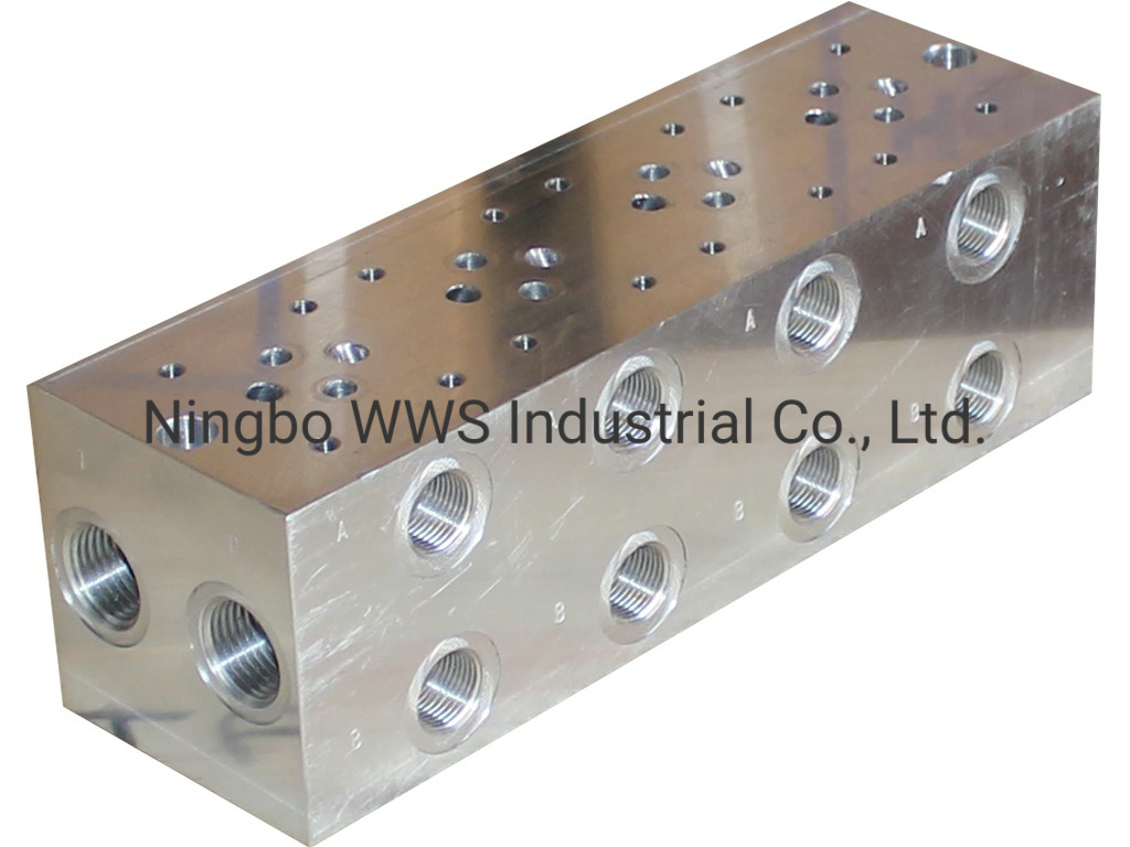 CNC Milling Machining Precision Metal Hydraulic Manifold Block