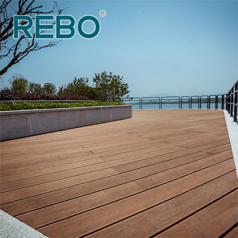 Outdoor Swimming Pool Patio Bamboo Composite Decking Floor