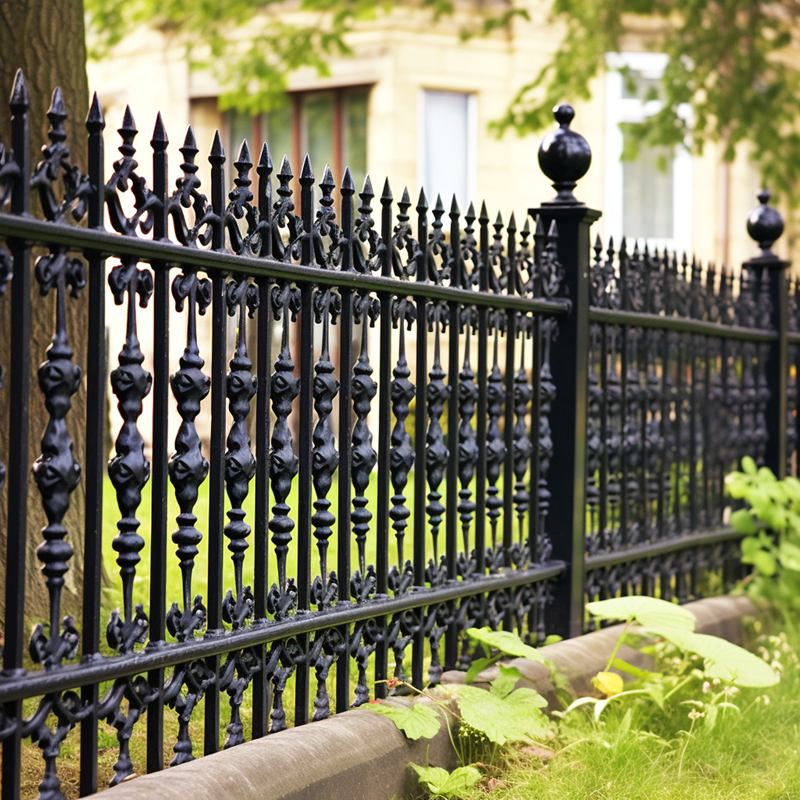 Decorative Garden Fence Panels with Gate