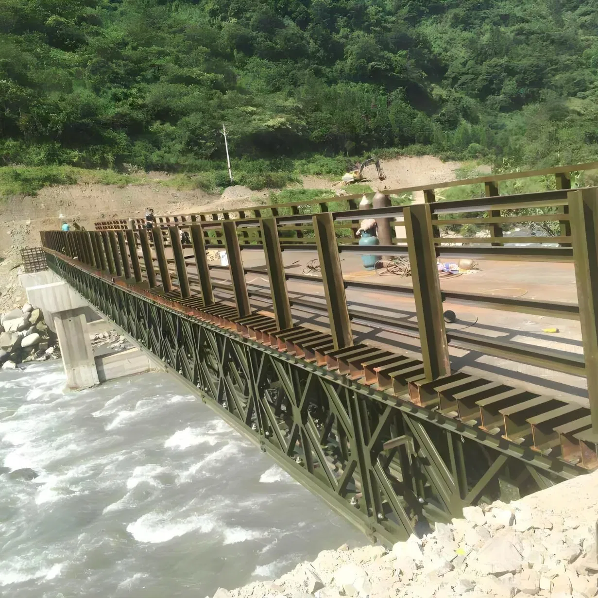 Standard 321 Type Prefabricated Steel Truss Bridge with High Load Capacity