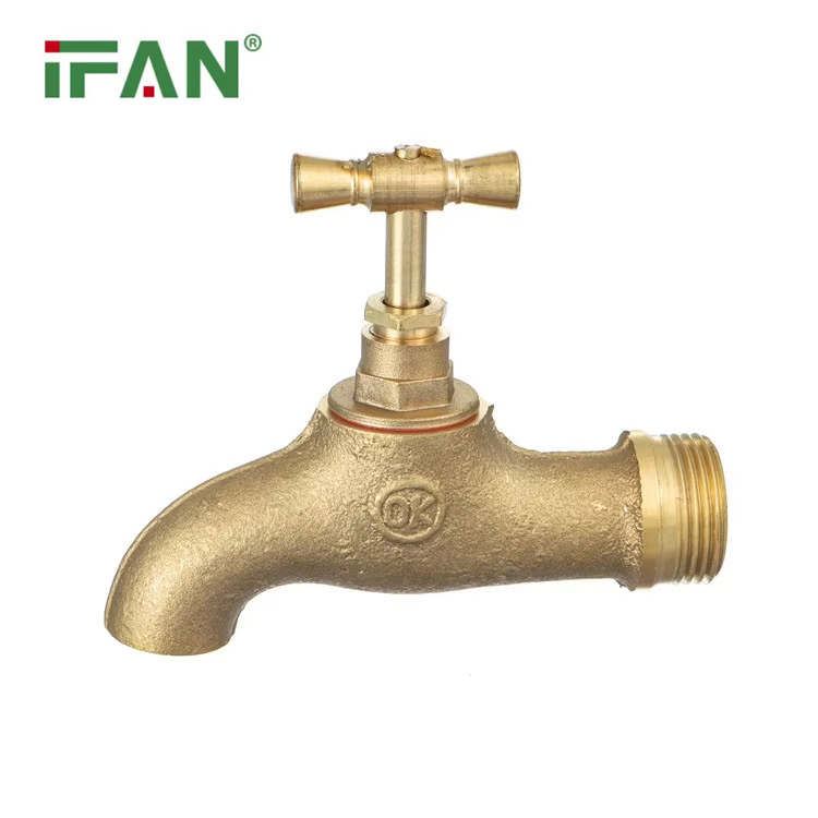 Латунный садовый кран Ifan (Бибкок) 1/2"-1"
