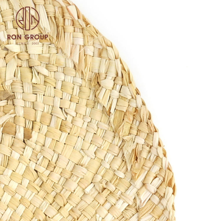 Popular Wedding Linen Woven Round Wicker Rattan Placemats