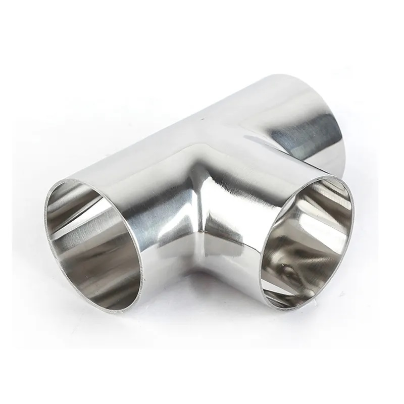 Premium Sanitary Short Weld Tee 3 Way Pipe Fitting in SS316L