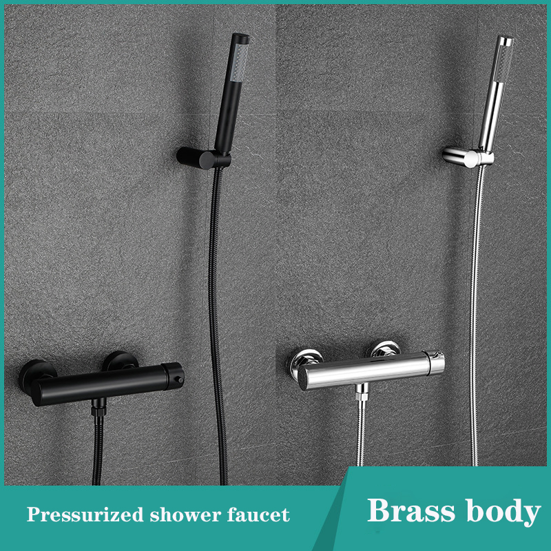 Simple Wall Mounted Multi Color Bath Shower Thermostatic Faucet Good Quality