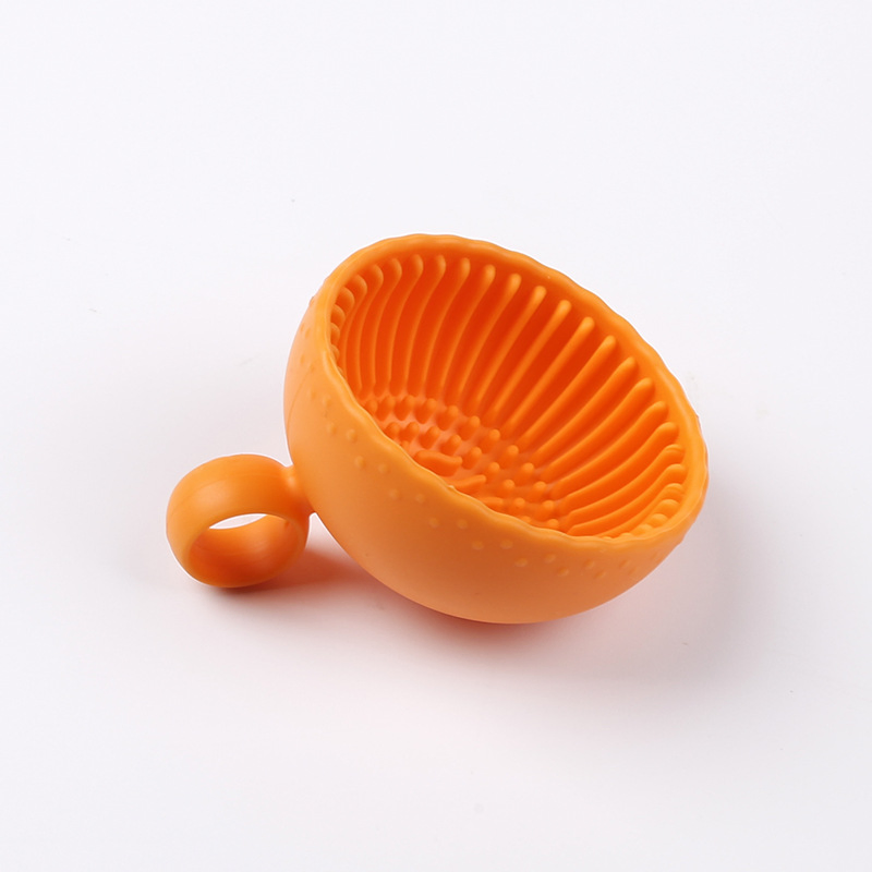 Cross-Border Hot Sale Silicone Brush Cleaner 2-in-1 Bowl & Mat Makeup Brushes