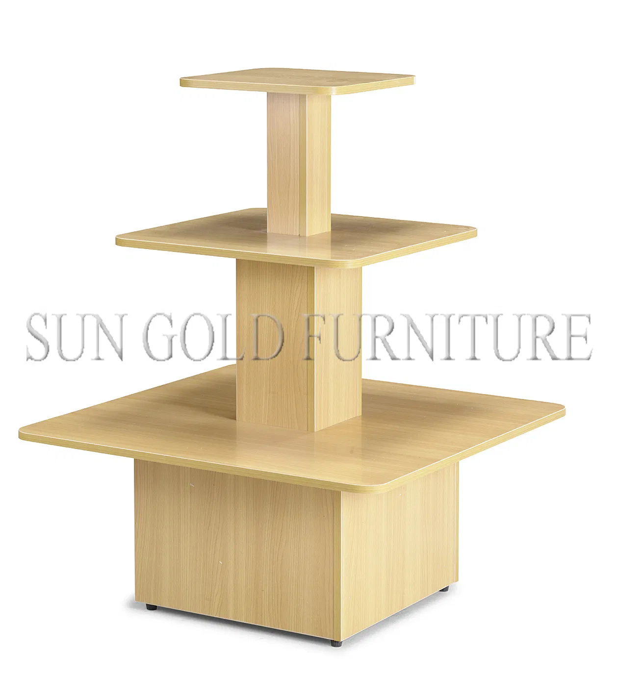 Wooden Shop Rotating Display for Clothes and Accessories (SZ-WDR025)