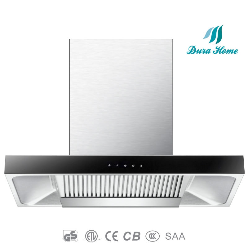 High-Efficiency Black Kitchen Hood Cooker Hood Chimney Range Hood 110V Power