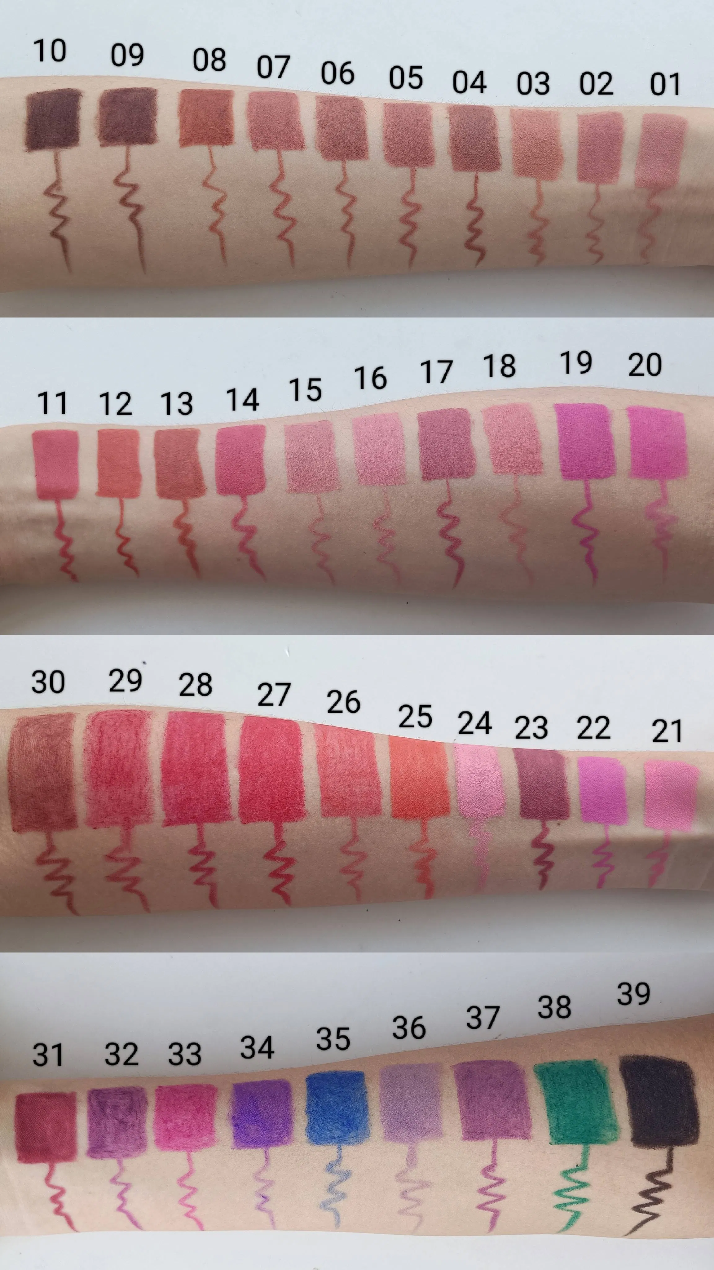 Lip Liner Twist Pencil Creamy Retractable Matte Lip Liner Waterproof Lip Pencil