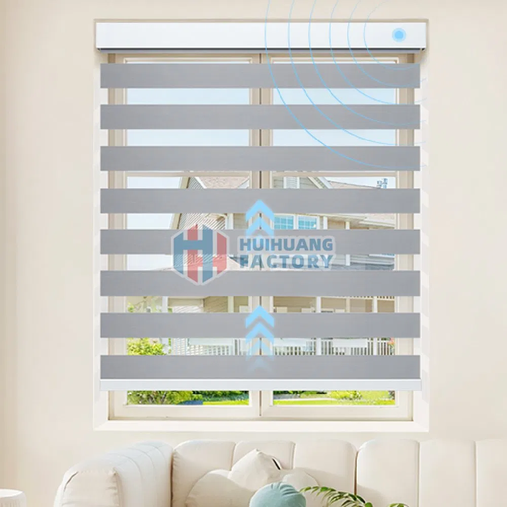 Zebra Window Blinds Modern Manual Bead Rope Roller Shades Blackout Curtains