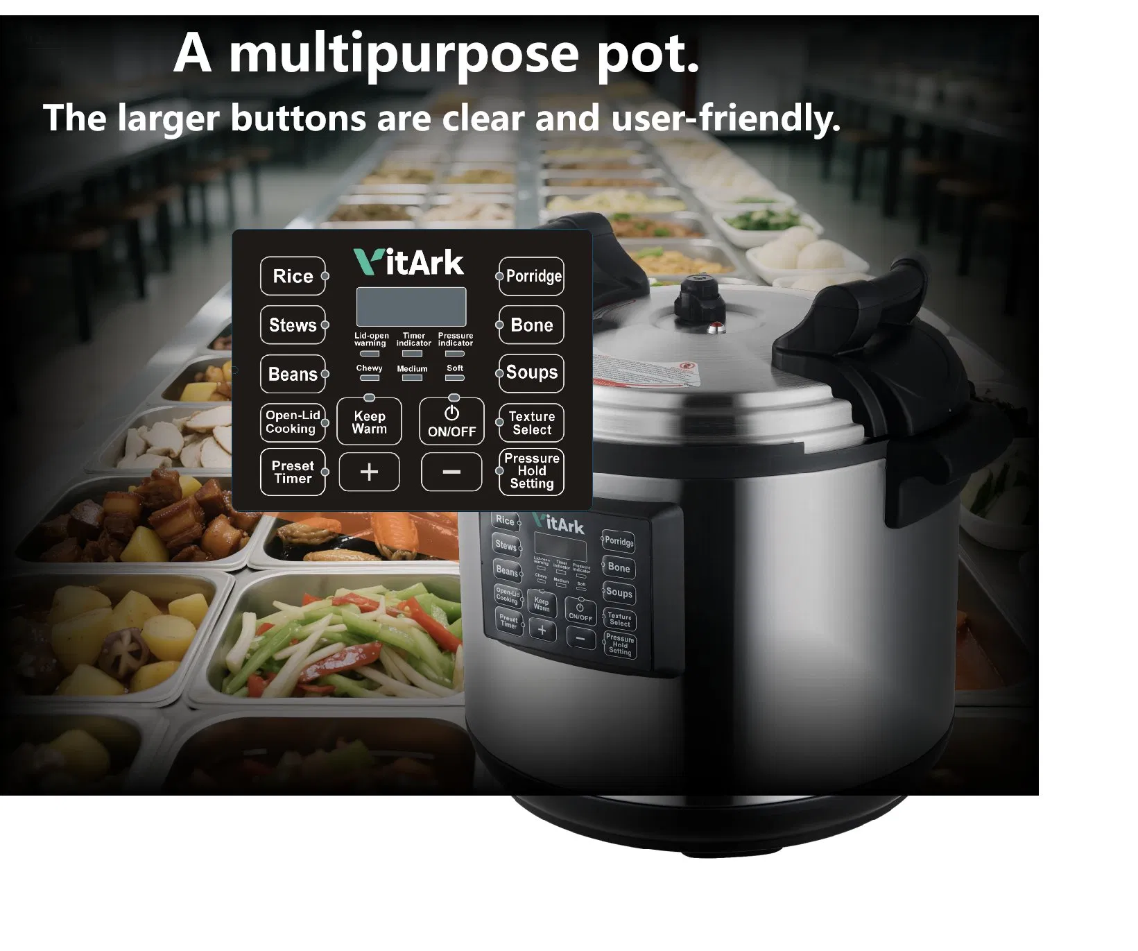 15L Commercial Electric Pressure Cooker for Restaurant & Catering Factory Direct