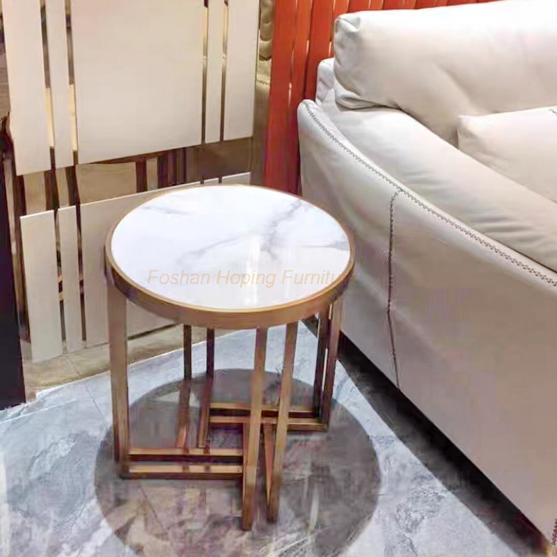 3 Cross Leg Design Small Size Modern Style Living Room Side Table for Hotel