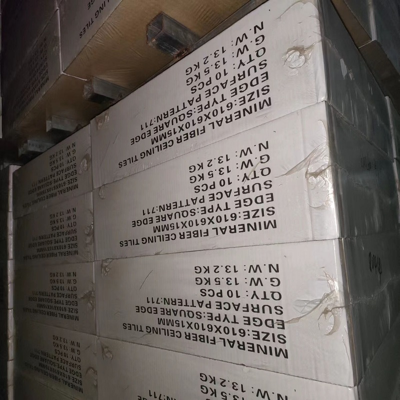 Mineral Wool Ceiling Board Sandlasting 16mm