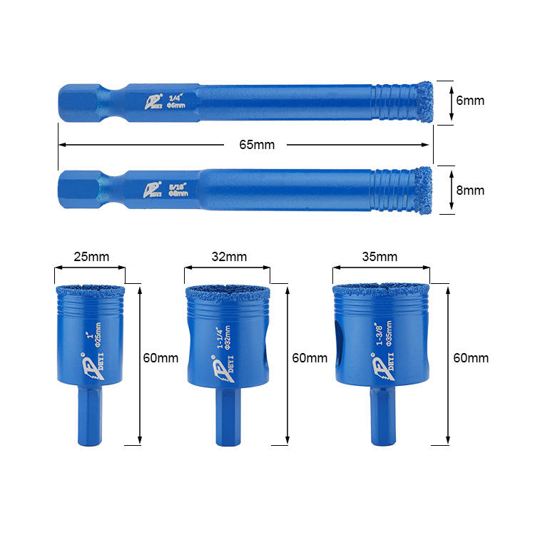 Heavy-Duty Hexagon Handle Diamond Core Drill Bit Set for Concrete