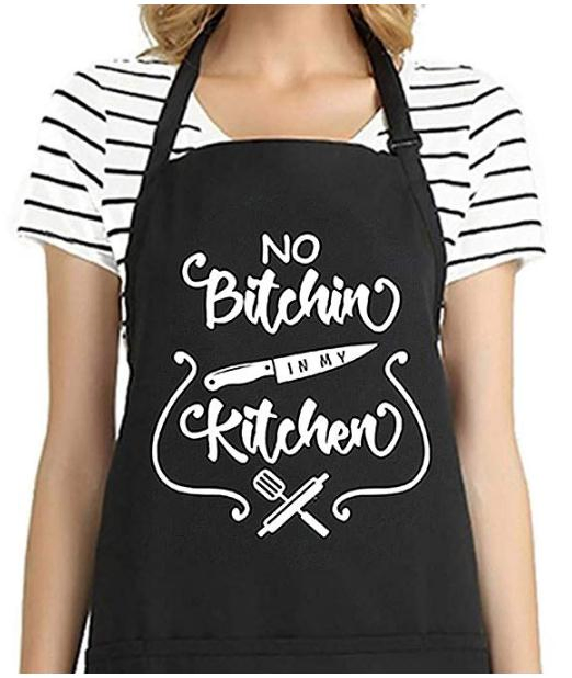 Waterproof Salon Canvas Leather with Pockets Hairdresser Apron