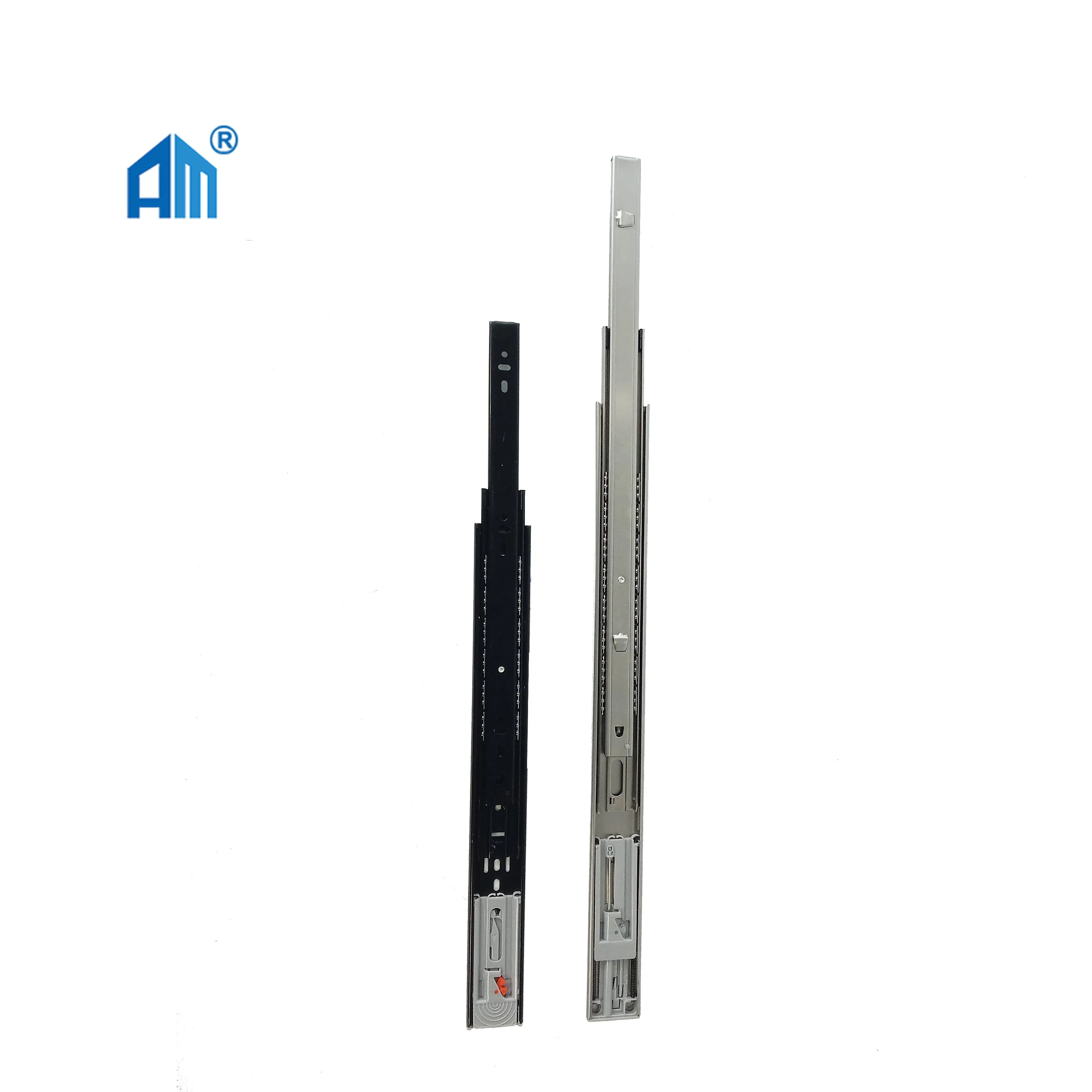 Popular Drawer Slide with Telescopic Channel Three Fold Full Extension Three Ball Bearing Drawer Slide