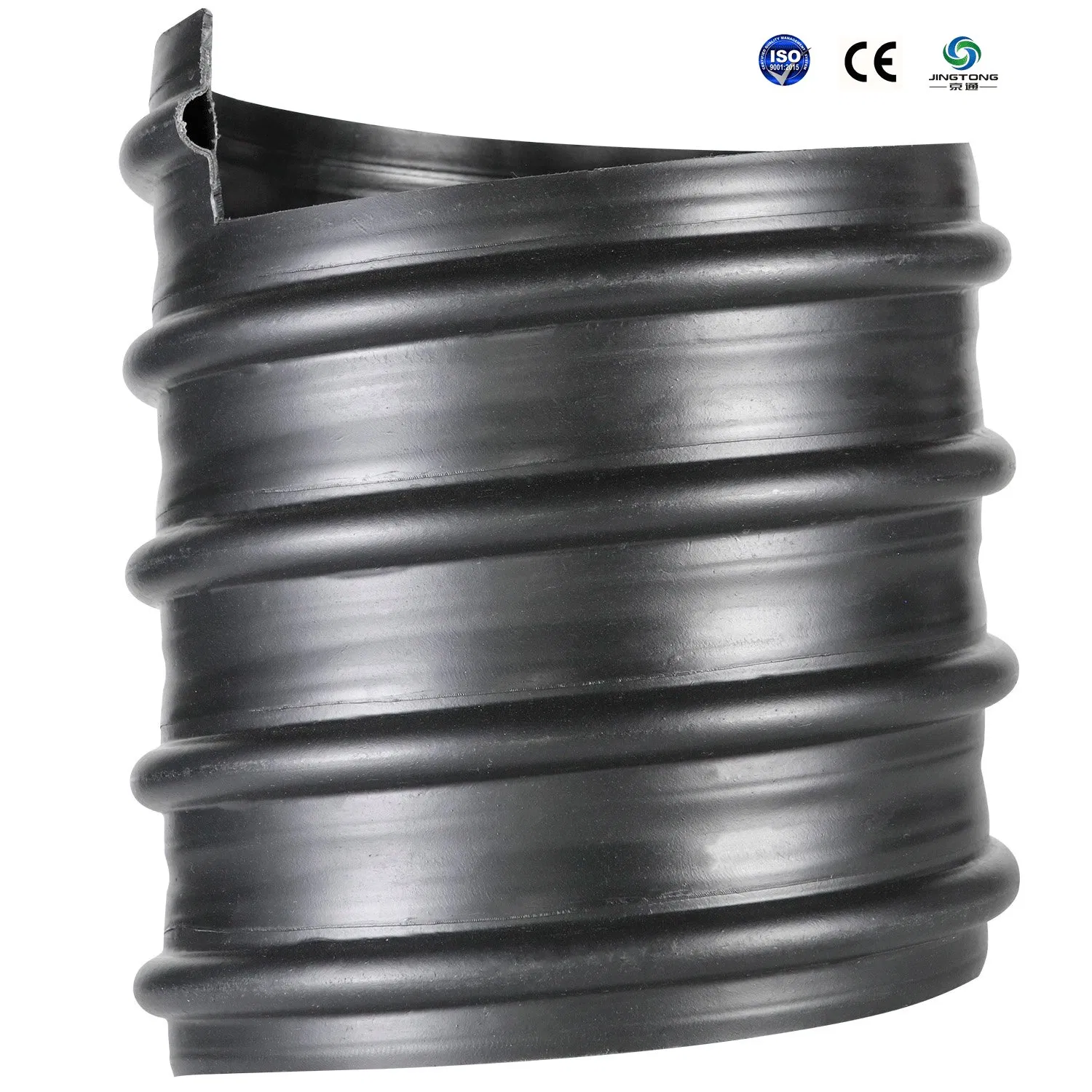 Спиральная труба ПЭ с армированием стальным поясом для дренажа