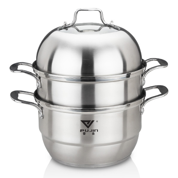 Универсальная пароварка-кастрюля из нержавеющей стали