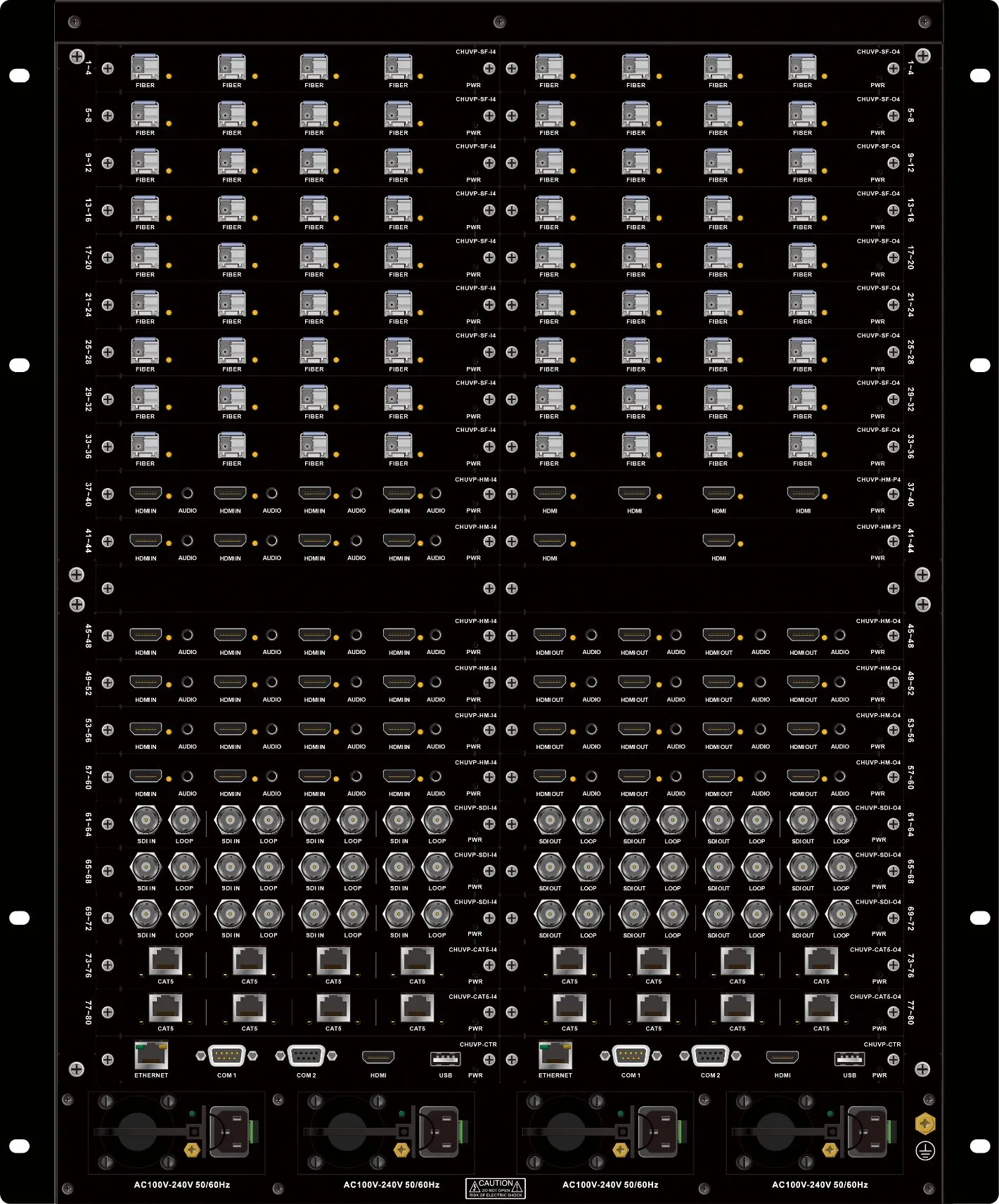 Процессор для видеостены 80x80 4K 60Hz Chartu