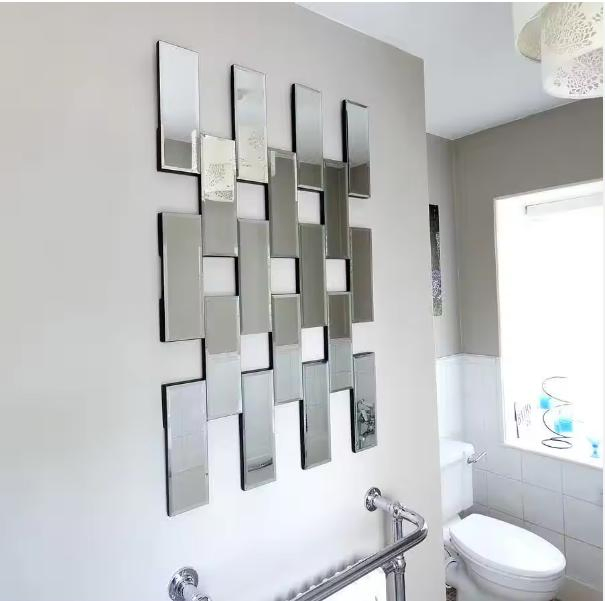 4mm 5mm 6mm Home Decors Diamond Beveled Edge Mirror Tile