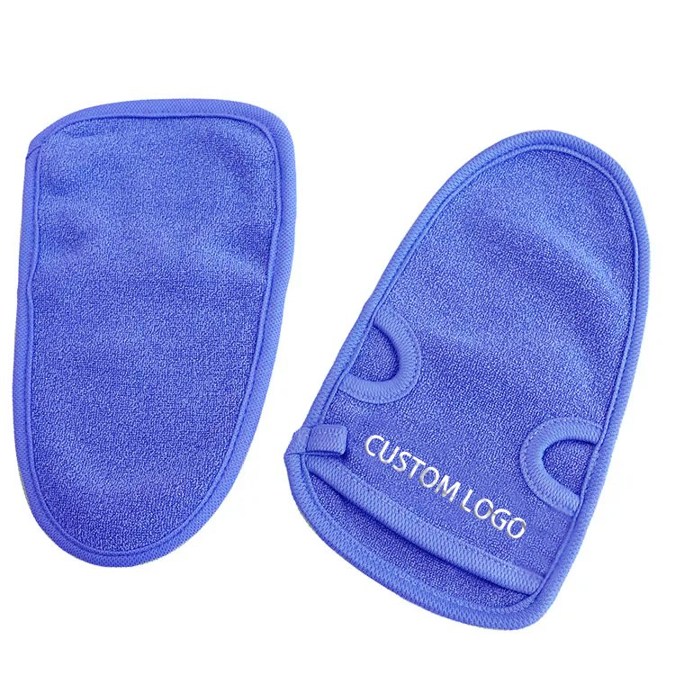 Popular Double Sided Beauty SPA Massage Bath Glove Skin Shower Mitt Scrub Bath Glove Scrubber Exfoliating Glove