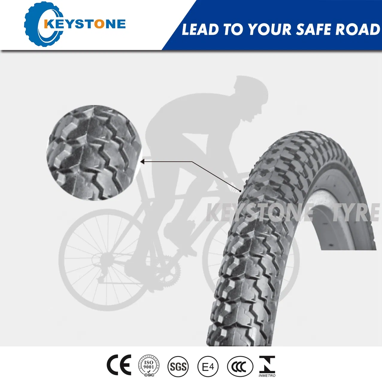 Велосипедная покрышка ECE Dual Compound для кросс-кантри 12x2.40/2.75