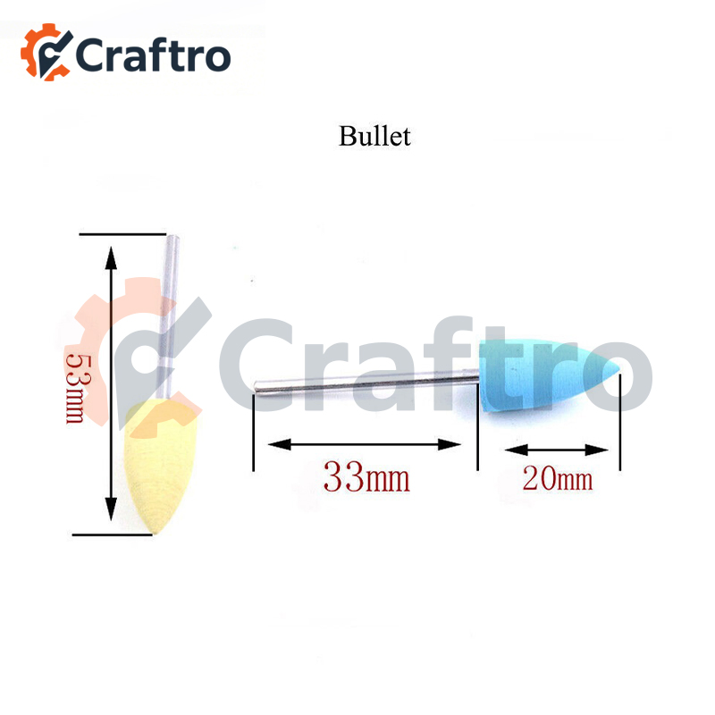 High Elastic Silicone Rubber Nail Polishing Bits for Nail Drill Micromotor Use
