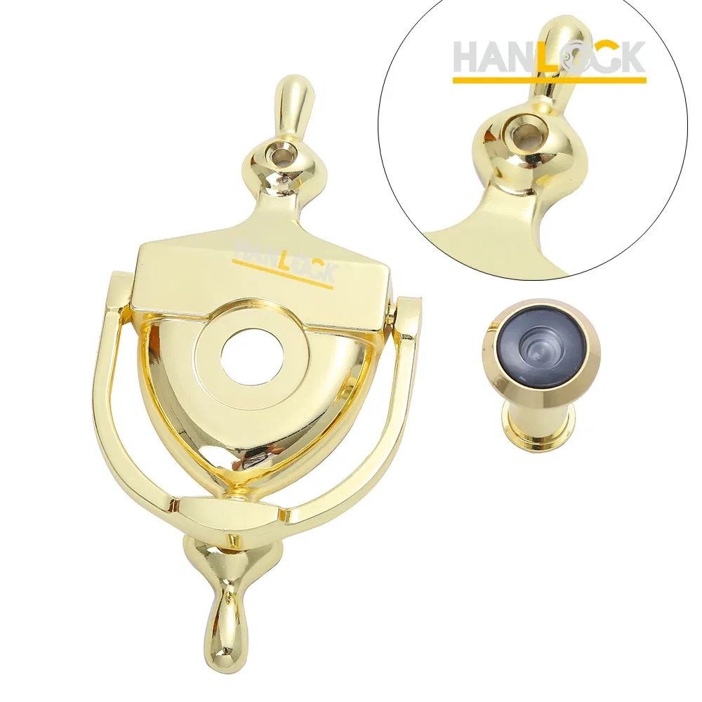 Wholesale Factory Supply American Style 180 Degree Black Zinc Alloy Hardware Door Viewer