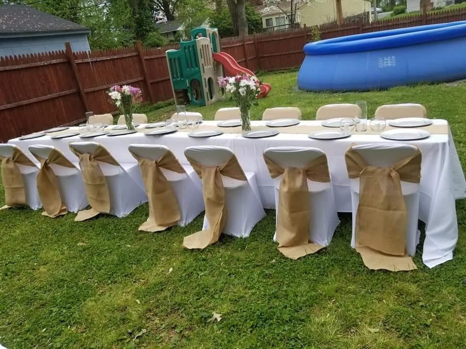 14X120 Inch Home Table Decoration Natural Burlap Table Runner