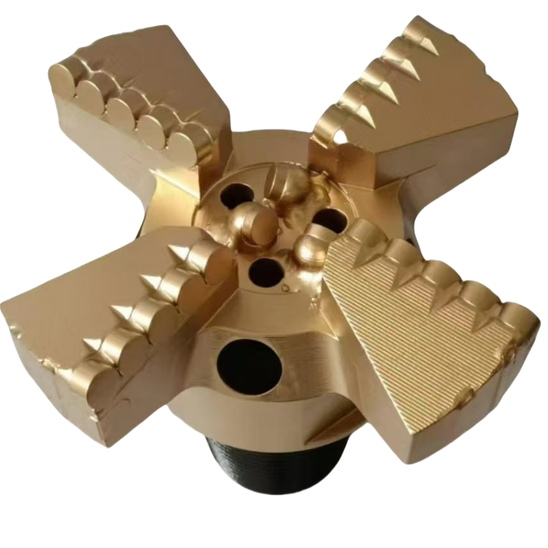 Three Blade PDC Bit Diamond Concave Drill Bit for Water Well Drilling