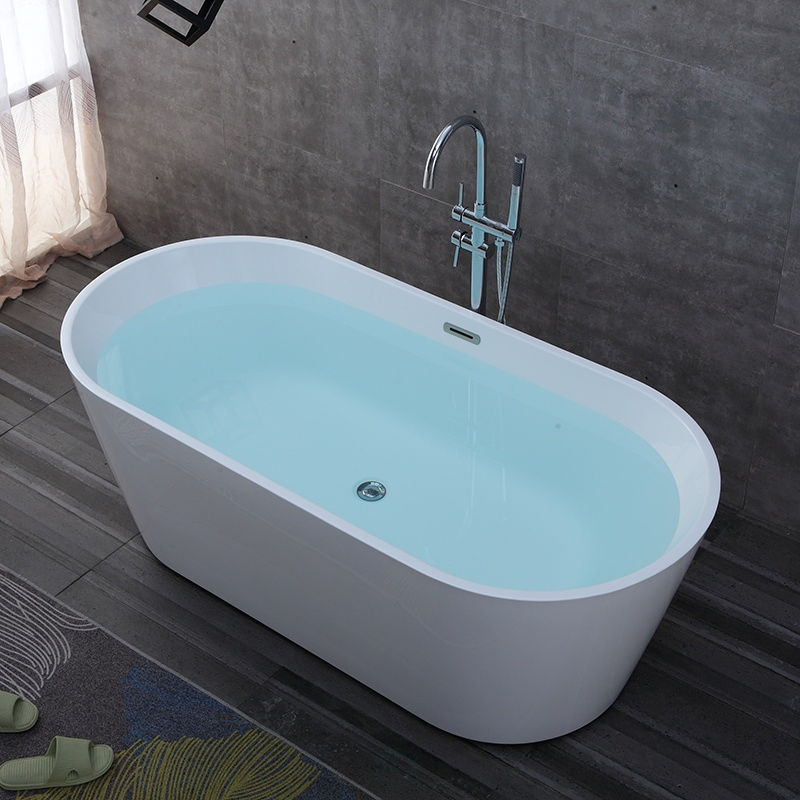 Modern Oval Bathtub for Apartment Bathroom Projects