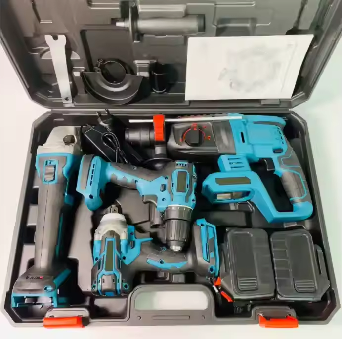 Power Tools Kit Combo with Hard Case - 52.5X40X30.5cm From Zhejiang