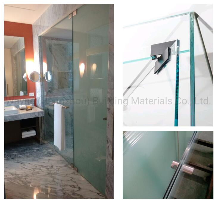 China Factory Price 10mm Clear Tempered Glass Shower Door with American Standard Certificate